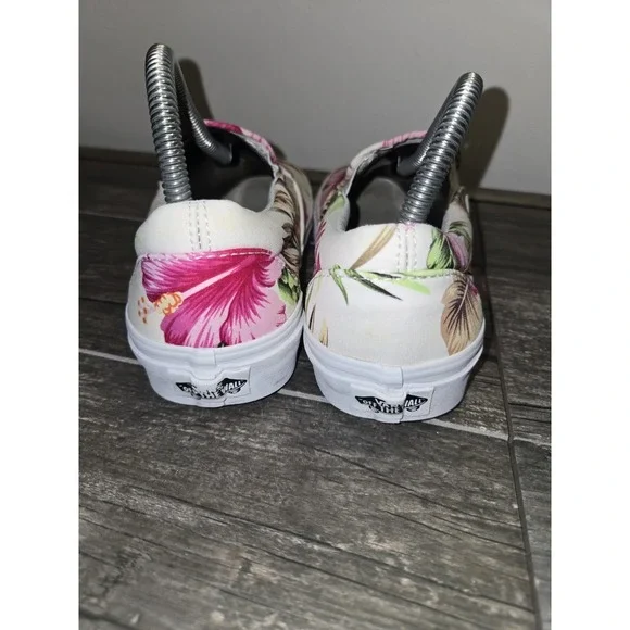 Vans Hawaiian Hibiscus Flower Slip-On Sneakers Women's Size 8 - Picture 4 of 9